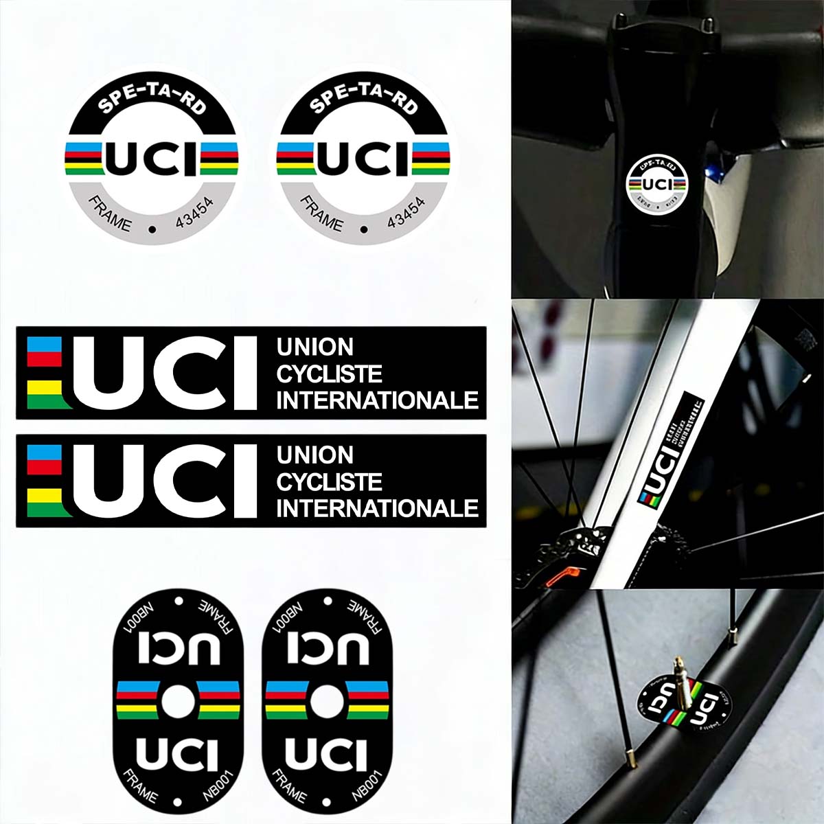 Mountain Biking Quotes - UCI Cycling Frame Stickers Durable Vinyl