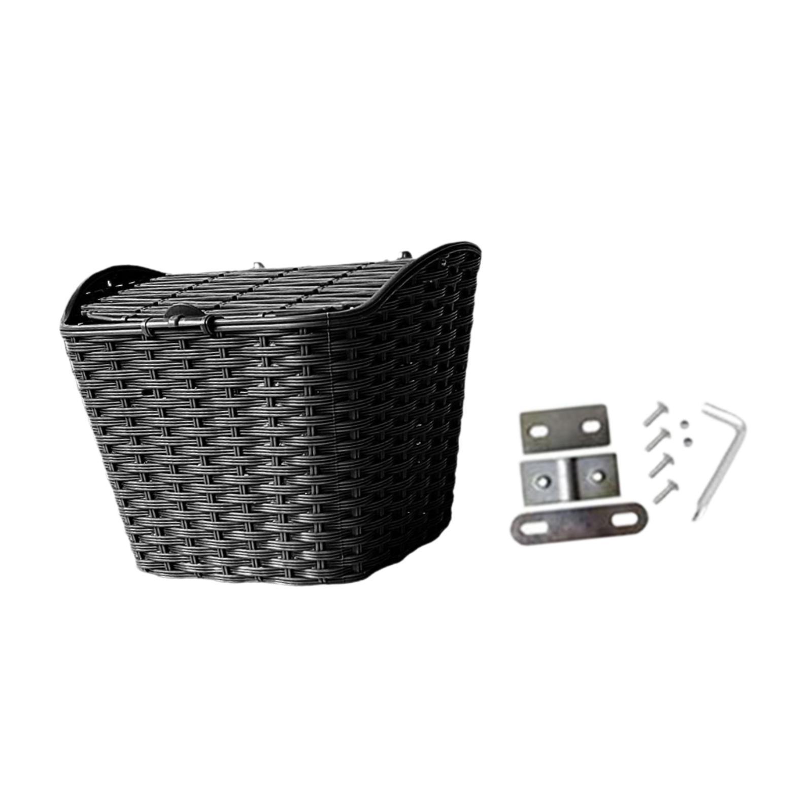 Mountain Biking Books - Handlebar Bike Basket with Lid Large