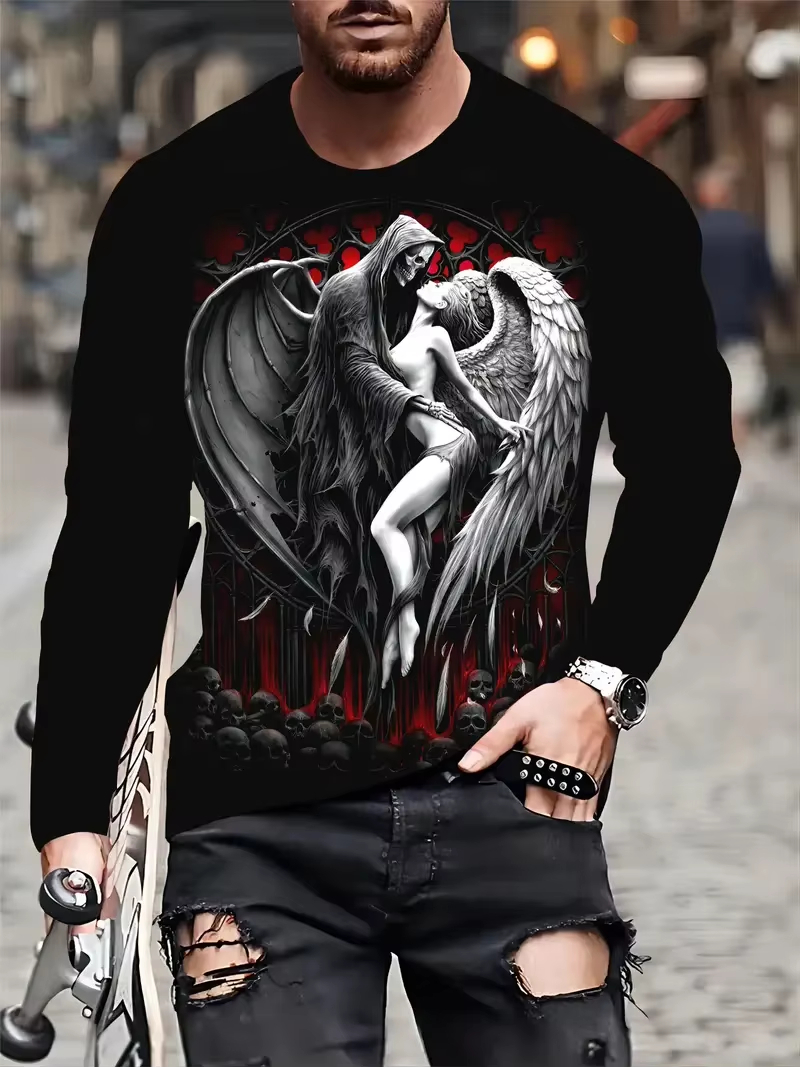 Mountain Biking Shirts - MTB Letter Long Sleeve Motocross Jersey