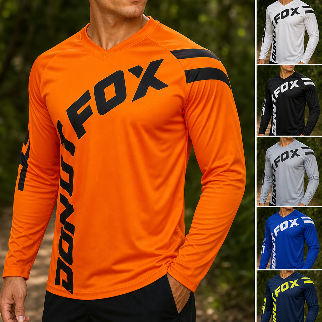 Mountain Biking Shirts - Adult Male Functional Long Sleeve Cycling