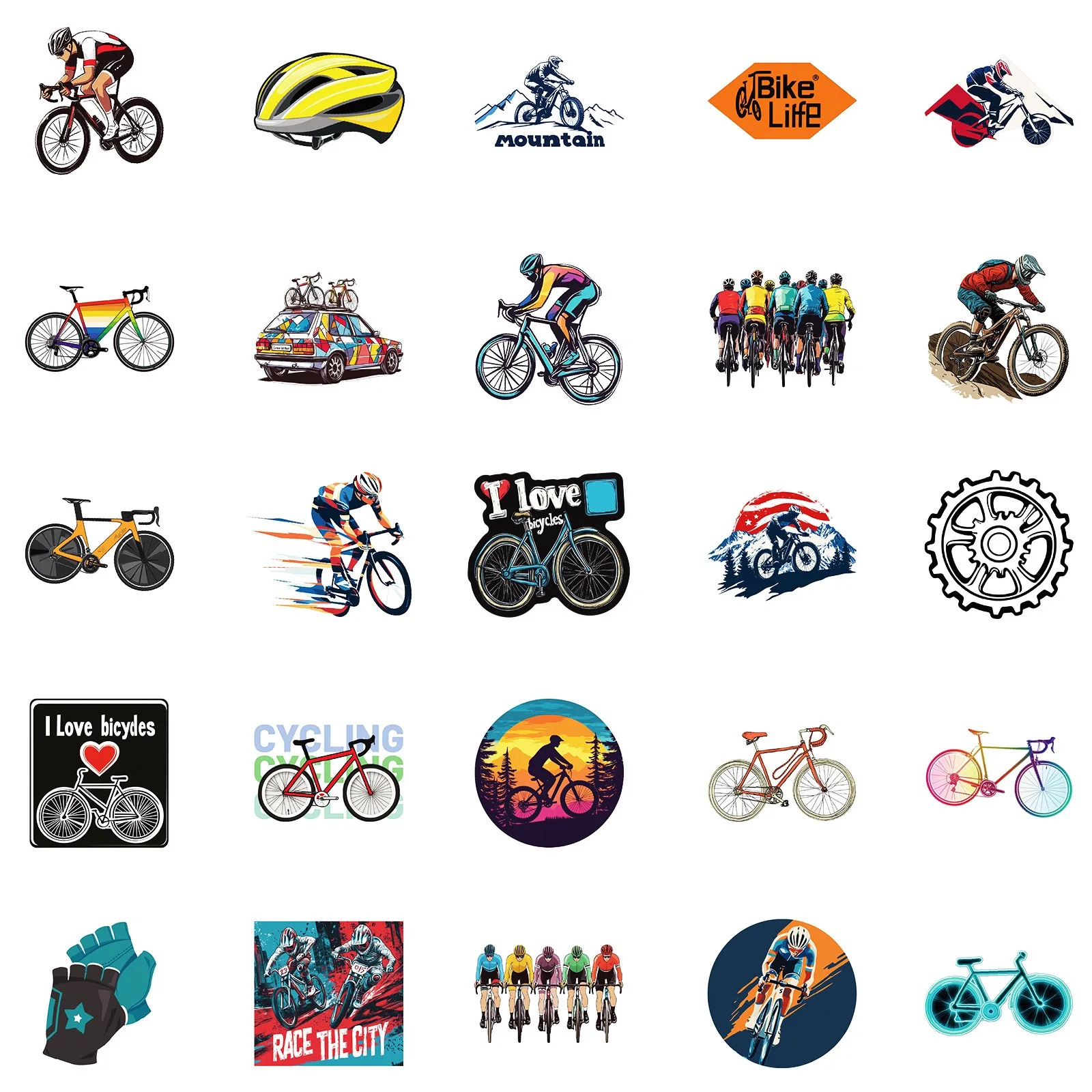 50pcs/pack Cool Mountain Bike  - Mountain Biking Bag 评论和价格