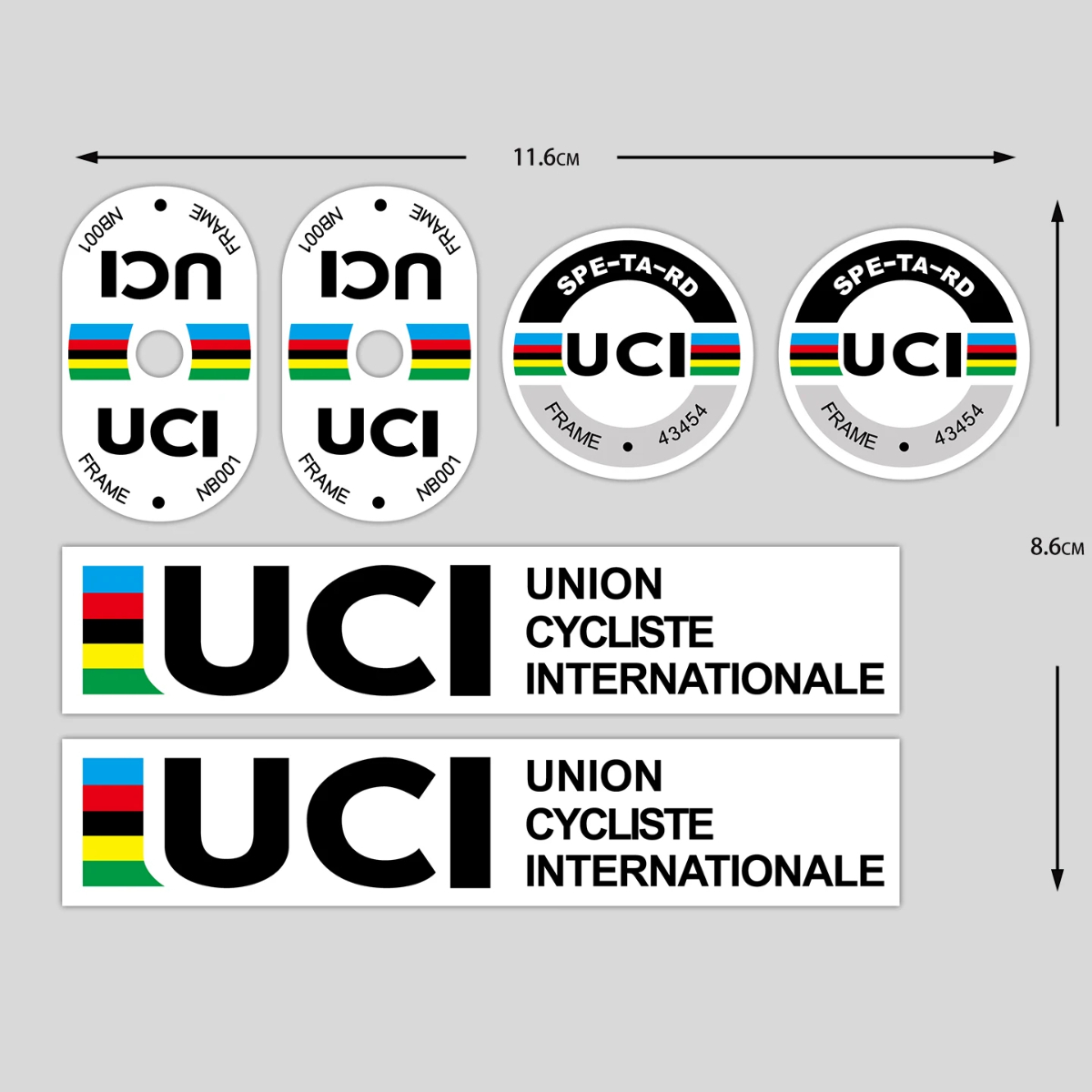 UCI Cycling Frame Stickers Dur - Mountain Biking Quotes 评论和价格