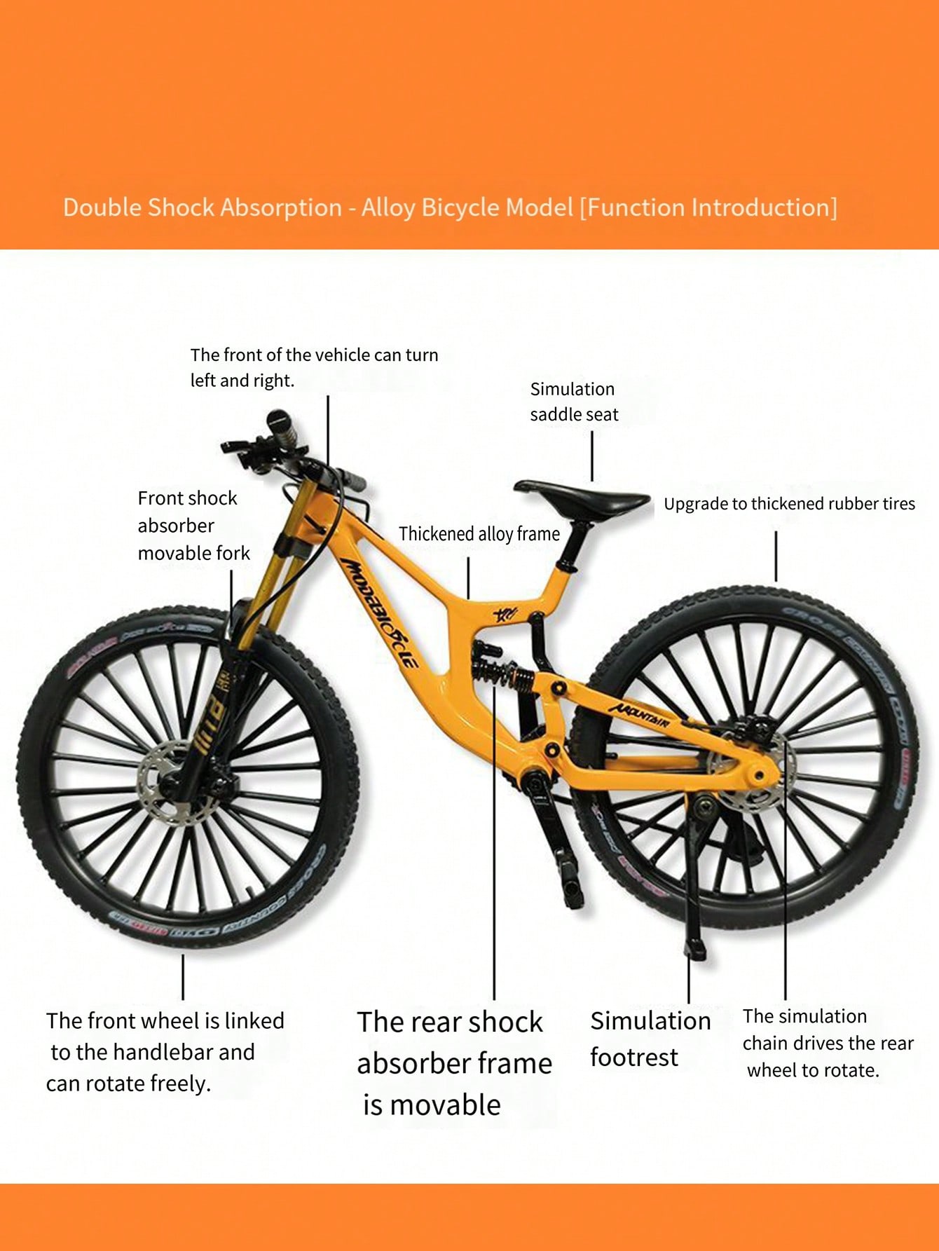 Upgraded dual shock absorber a - Mountain Biking Game 评论和价格