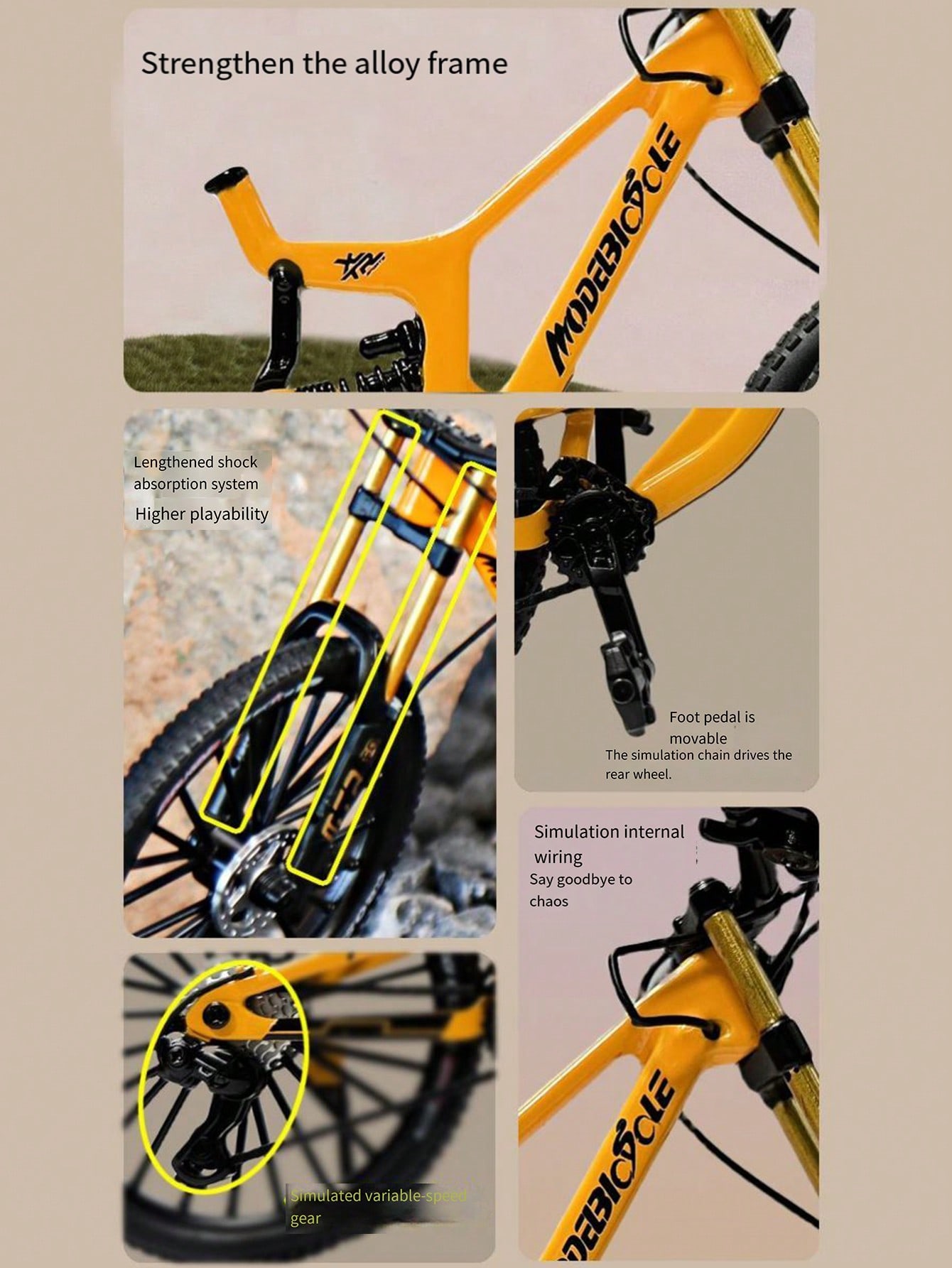 Upgraded dual shock absorber a - Mountain Biking Game 评论和价格