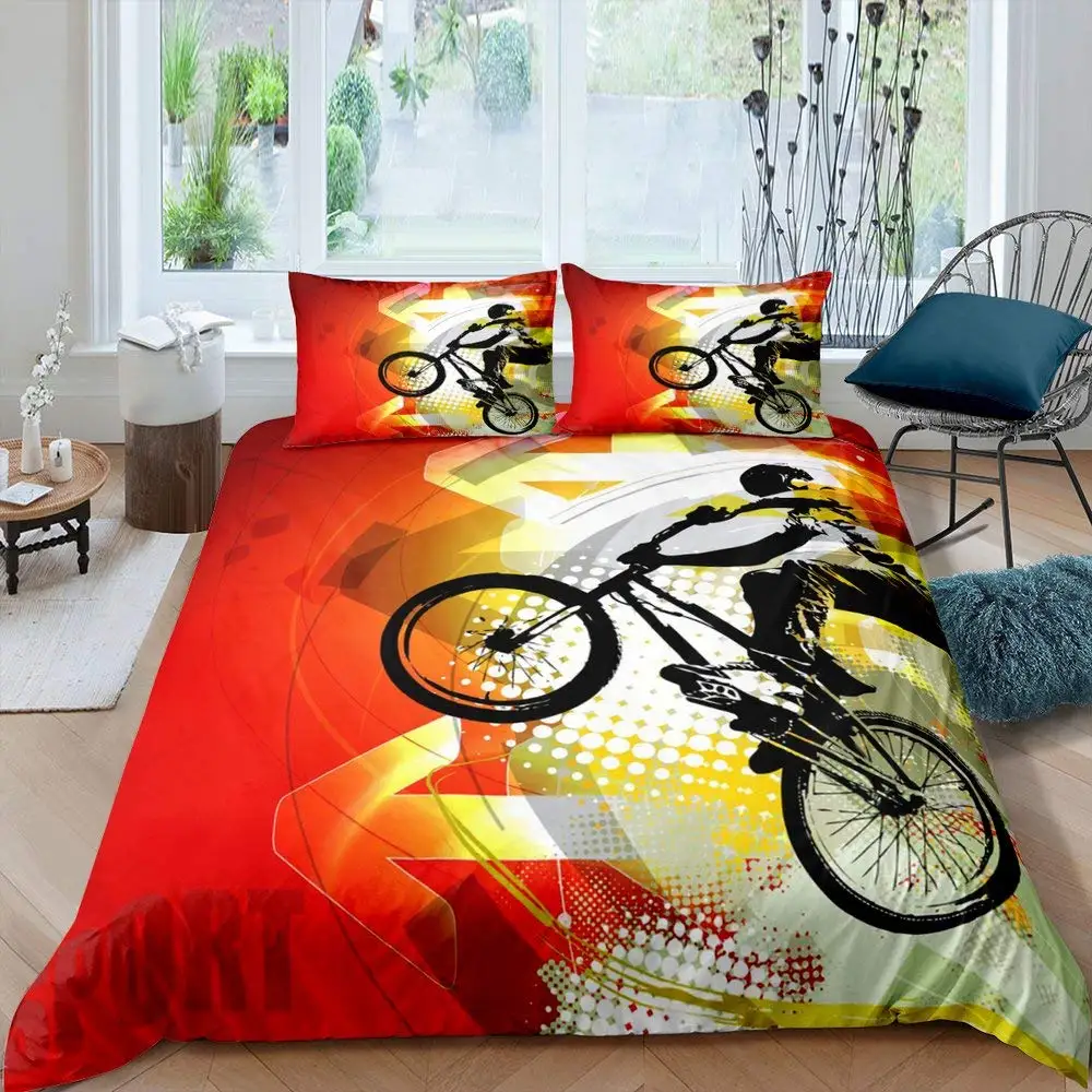 Bicycle Duvet Cover Set Microf - Mountain Biking Game 评论和价格