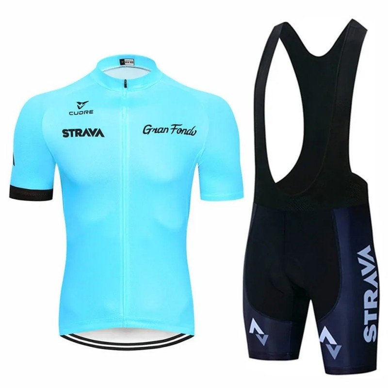 Strava Bike Jersey Set Summer  - Mountain Biking Shirts 评论和价格